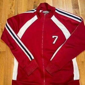 Y2K Urban Pipeline UP Jacket Size M.  Red/white/black, Vintage‎
